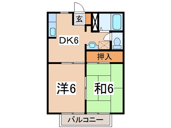 クレッシェンドの物件間取画像